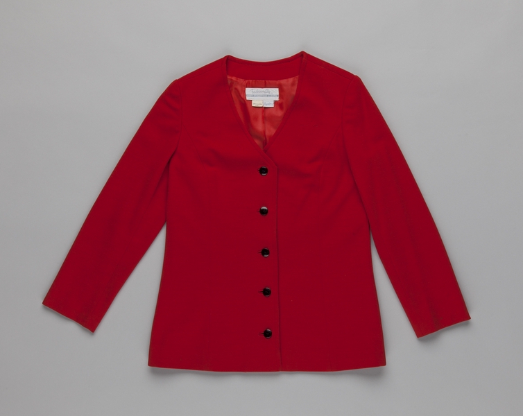 Image: flight attendant jacket: United Airlines