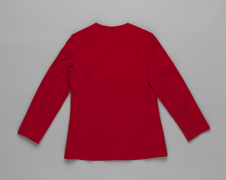 Image: flight attendant jacket: United Airlines