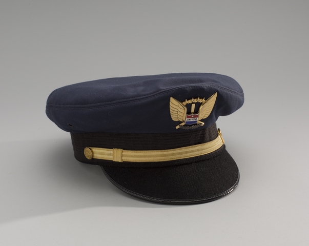 Flight officer cap: United Air Lines