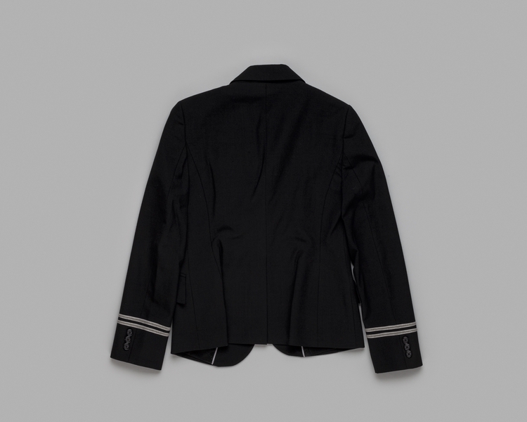 Image: flight attendant jacket: United Airlines