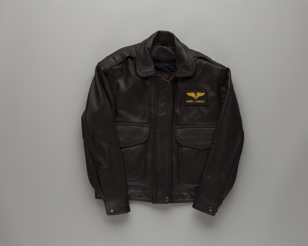 Flight officer leather jacket: UPS Cargo