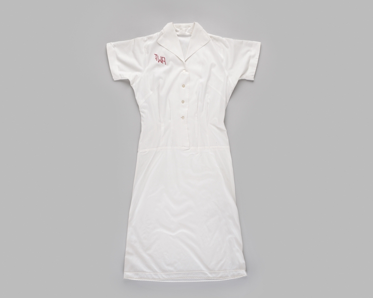 Image: air hostess blouse-slip: TWA (Trans World Airlines), "Green Summer"