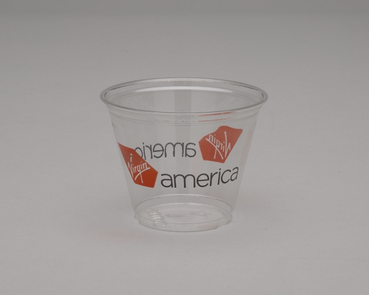 Image: plastic cup: Virgin America