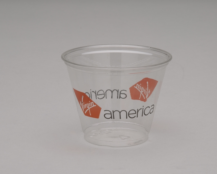 Image: plastic cup: Virgin America