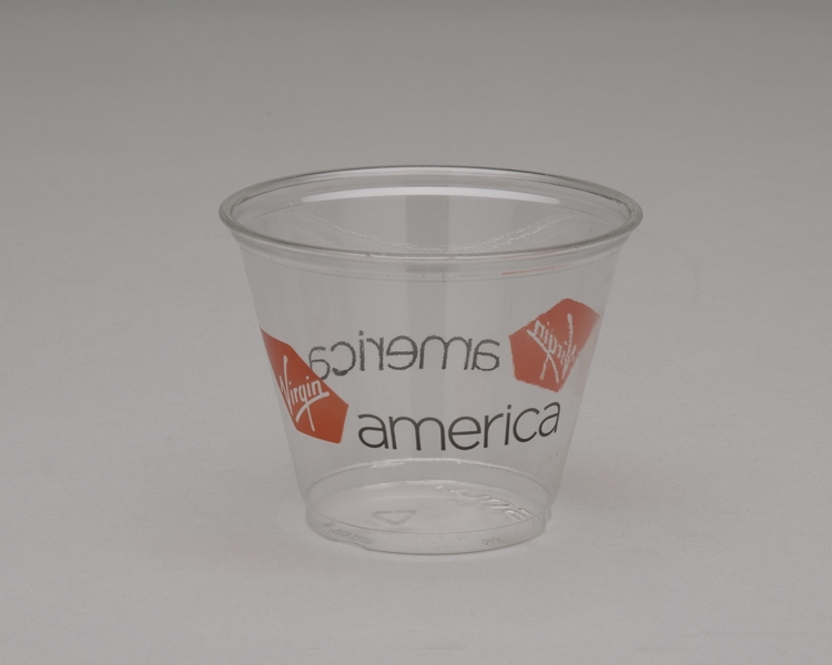 Image: plastic cup: Virgin America