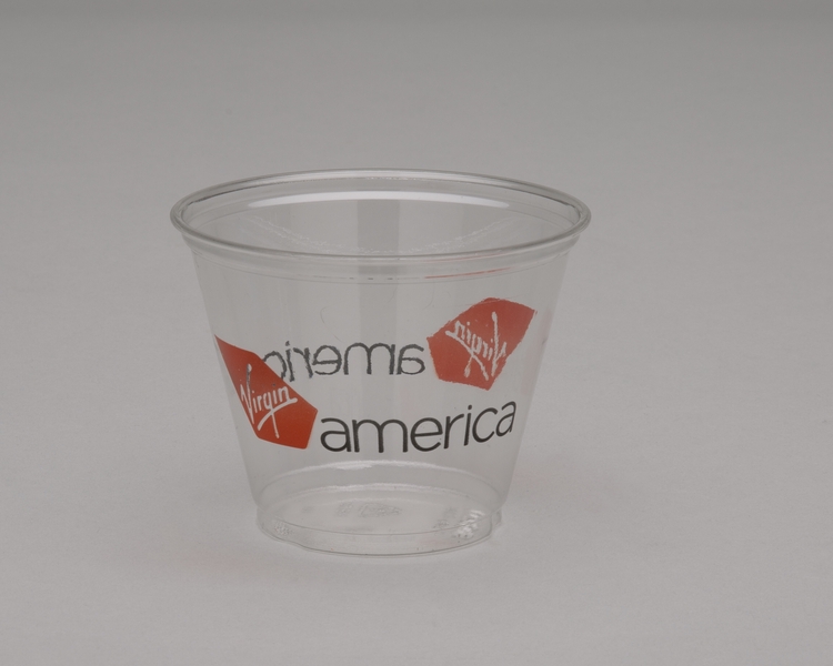 Image: plastic cup: Virgin America