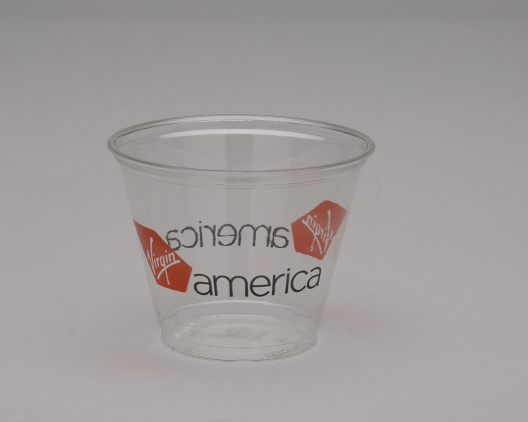 Image: plastic cup: Virgin America