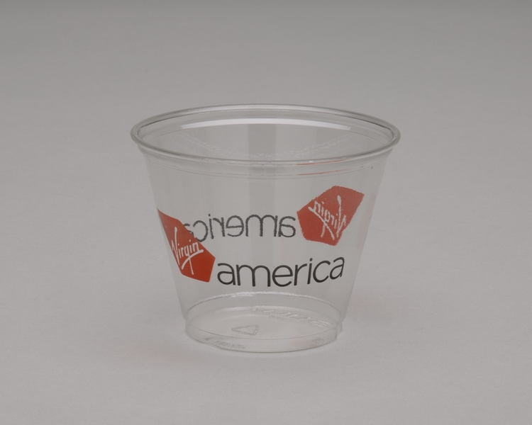 Image: plastic cup: Virgin America