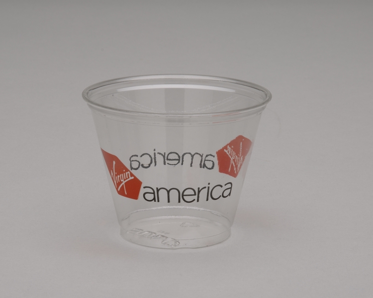 Image: plastic cup: Virgin America