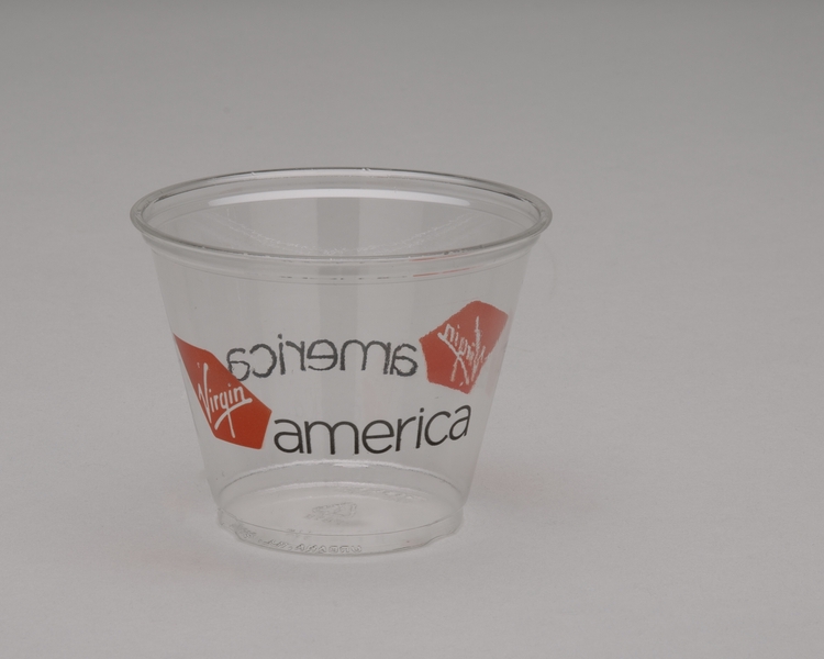 Image: plastic cup: Virgin America