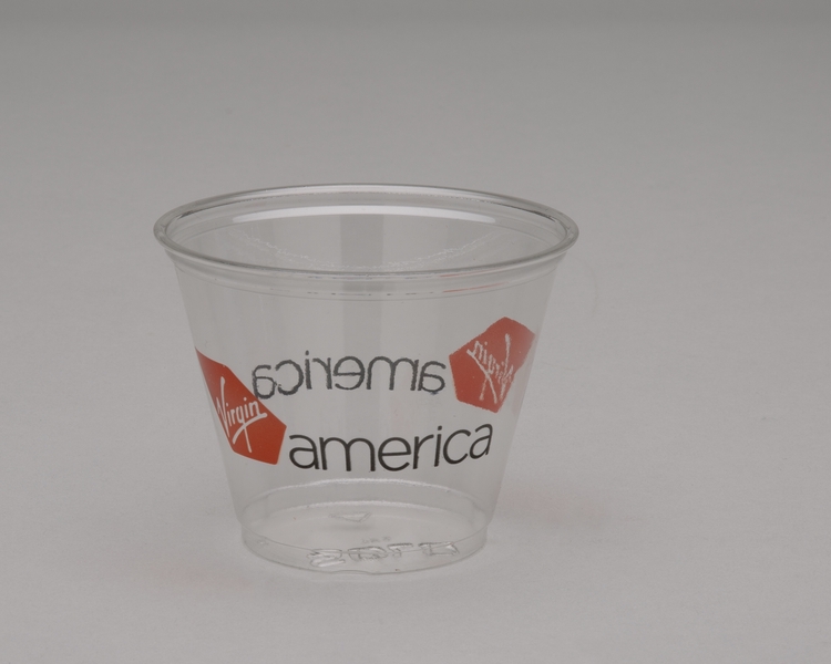 Image: plastic cup: Virgin America