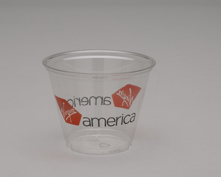 Image: plastic cup: Virgin America