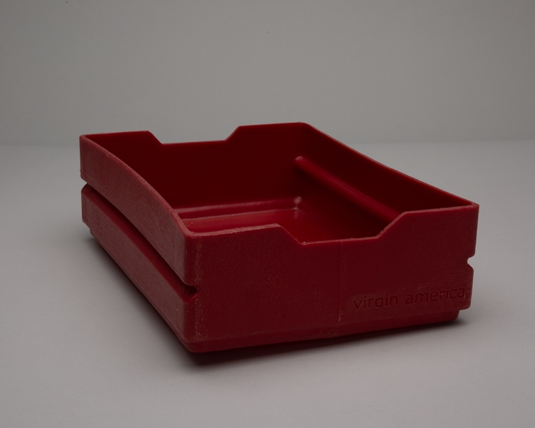 Image: beverage / snack service bin: Virgin America