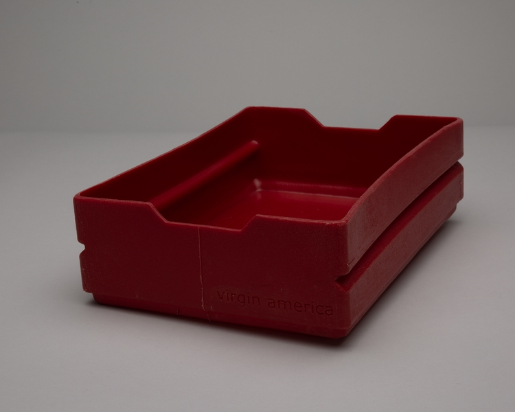 Image: beverage / snack service bin: Virgin America
