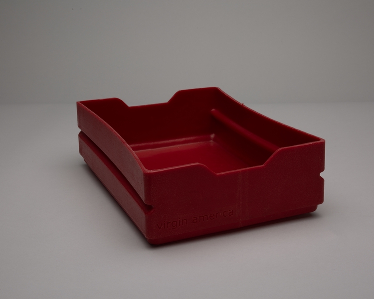 Image: beverage / snack service bin: Virgin America