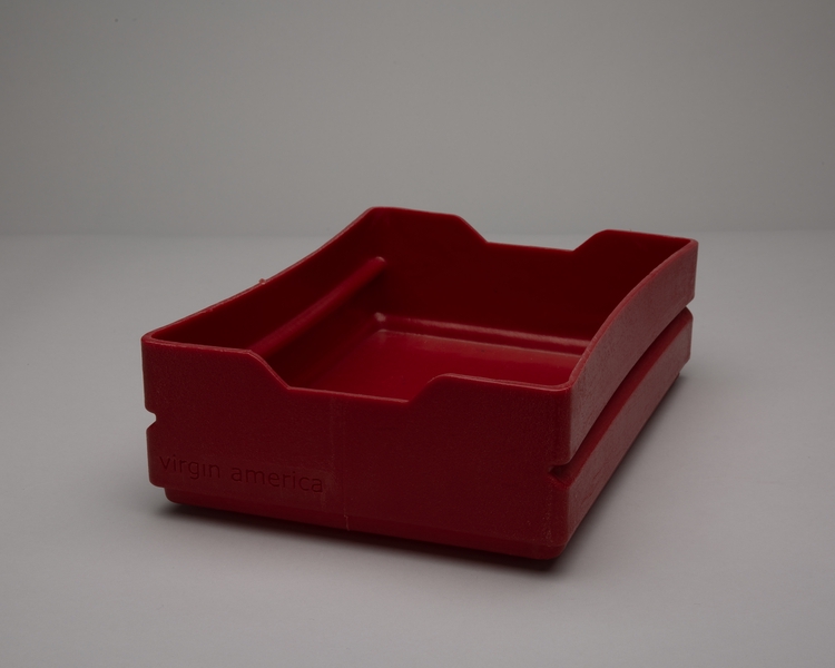 Image: beverage / snack service bin: Virgin America