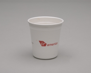 Image: disposable cup: Virgin America
