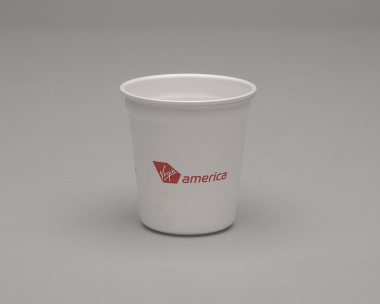 Image: plastic cup: Virgin America