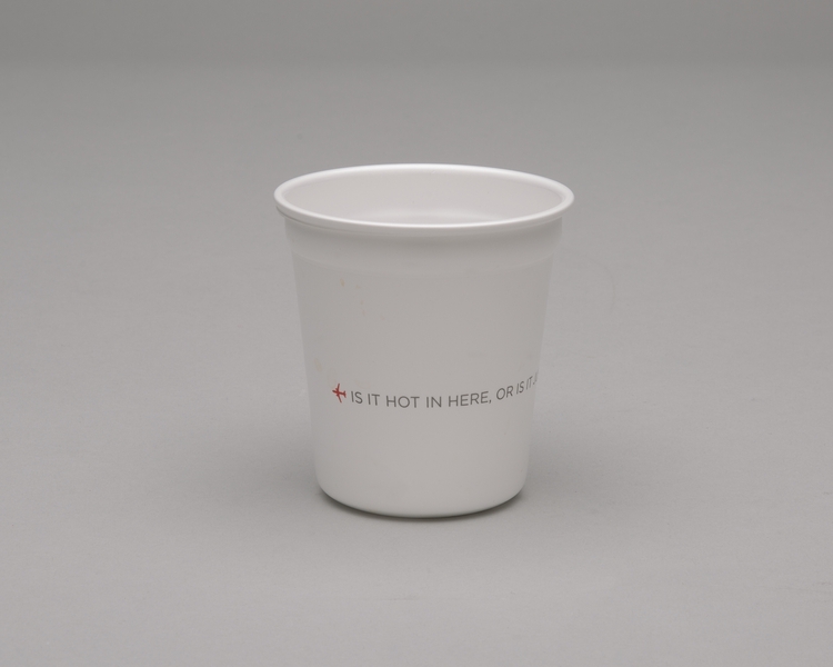 Image: plastic cup: Virgin America
