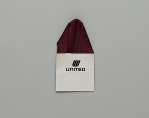 Image: flight attendant pocket square: United Airlines