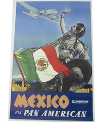 Image: poster: Pan American Airways, Mexico