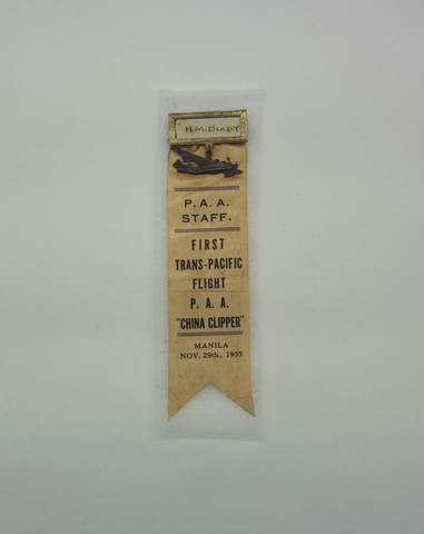 Event ribbon: Pan American Airways, First Trans-Pacific Flight