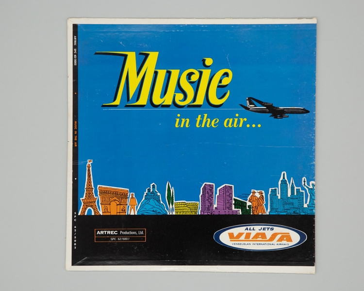 Image: phonograph record: VIASA Venezuelan International Airways, Music in the air...