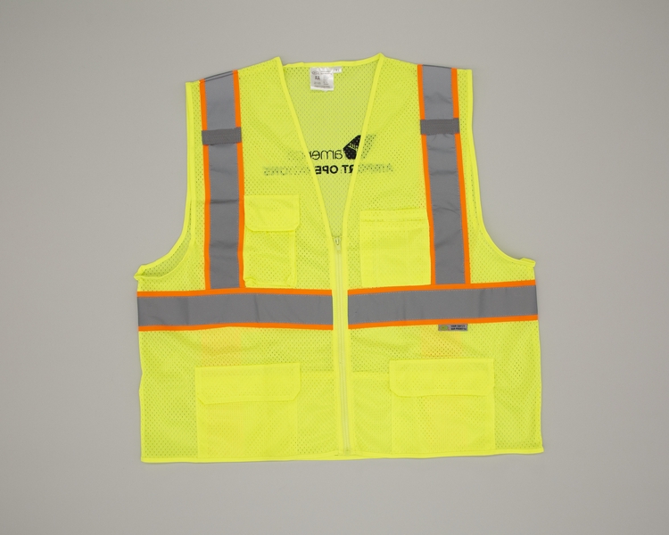 Image: safety vest: Virgin America
