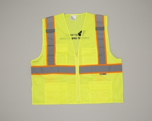 Image: safety vest: Virgin America