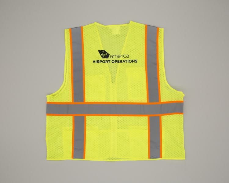 Image: safety vest: Virgin America