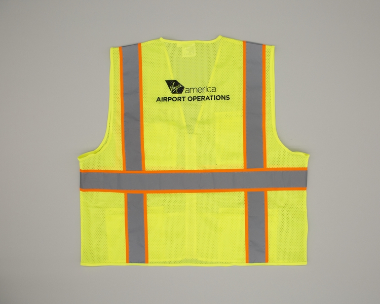 Image: safety vest: Virgin America