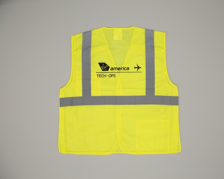 Image: safety vest: Virgin America