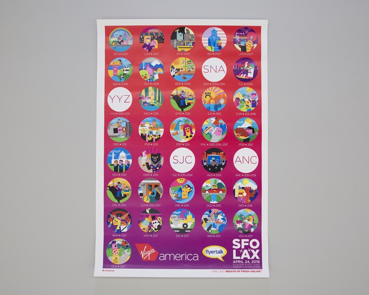 Image: poster: Virgin America, Flight VX1948