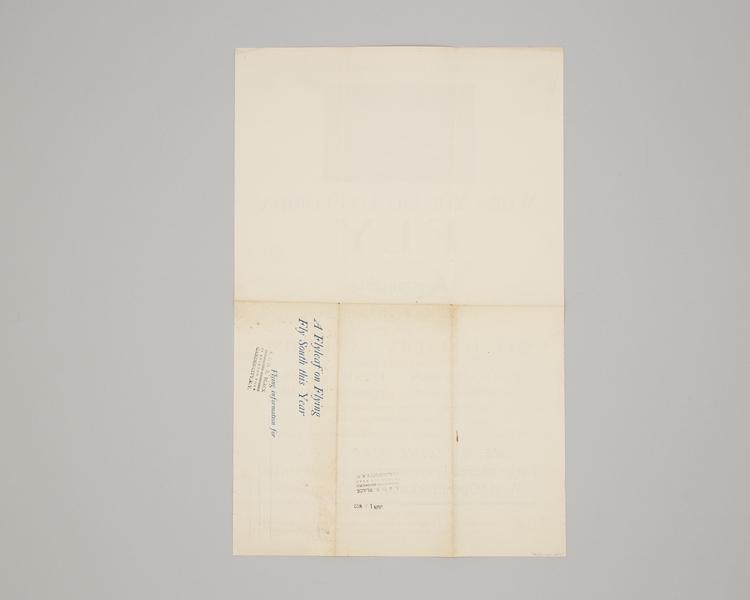 Image: poster: Aeromarine Airways, “When you go to Florida”