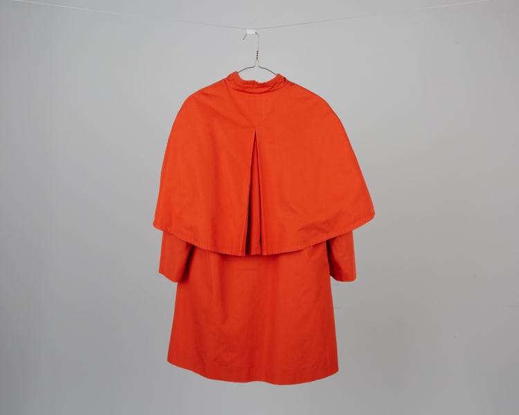 Image: air hostess cape coat: TWA (Trans World Airlines), winter