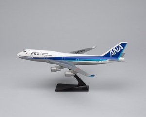 Image: model airplane: ANA (All Nippon Airways), Boeing 747-400