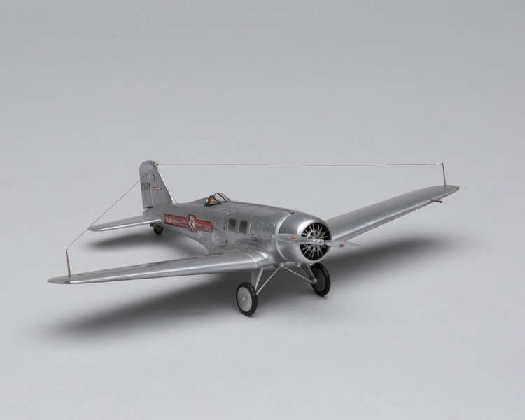Image: model airplane: TWA (Transcontinental & Western Air), Northrop Alpha 2