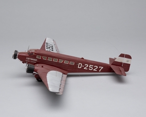 Image: model airplane: Lufthansa, Junkers Ju 52