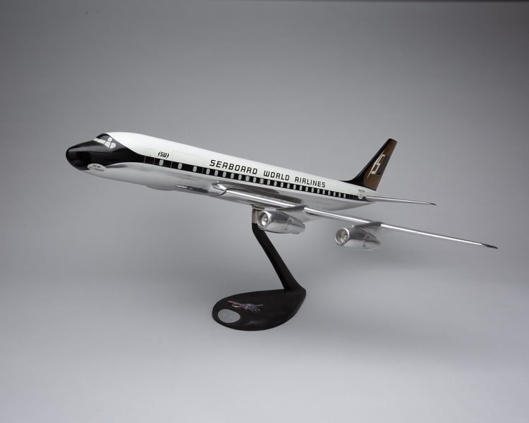 Image: model airplane: Seaboard World Airlines, Douglas DC-8-55F