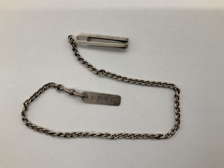 Image: employee identification tag with chain: CNAC (China National Aviation Corporation)