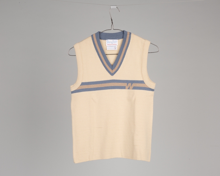 Image: flight attendant sweater vest: Western Airlines