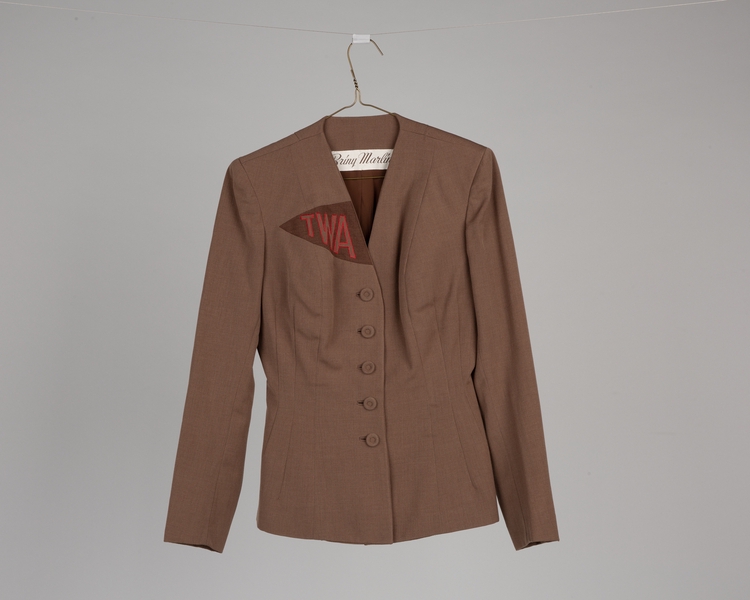 Image: air hostess jacket: TWA (Trans World Airlines), winter