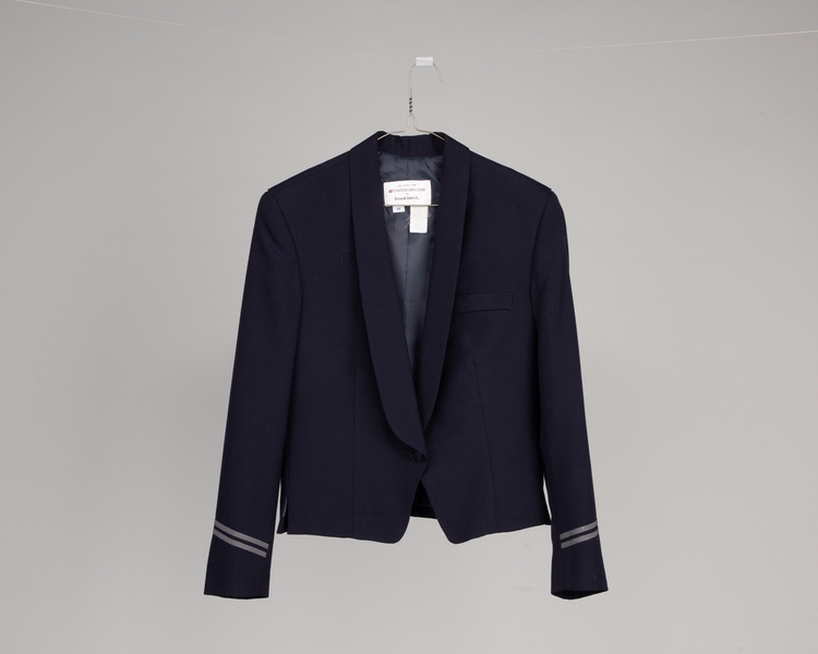 Image: flight attendant serving jacket: United Airlines