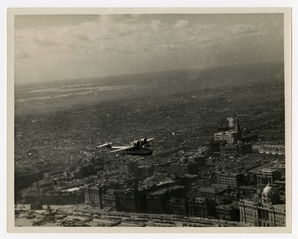 Image: photograph: aircraft (flying boat) over Shanghai