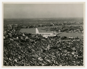 Image: photograph: CNAC Douglas DC-2 over Shanghai