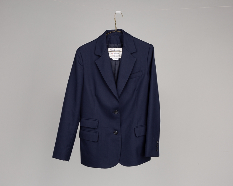 Image: flight attendant jacket: United Airlines