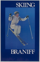 Image: poster: Braniff International, Skiing