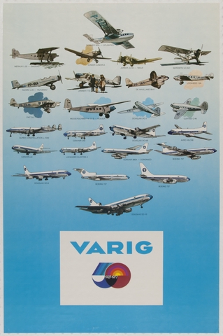 Poster: Varig, 50th anniversary