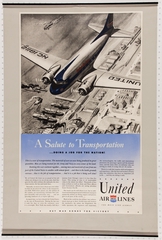 Image: poster: United Air Lines, A Salute to Transportation