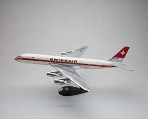 Image: model airplane: Swissair, Douglas DC-8